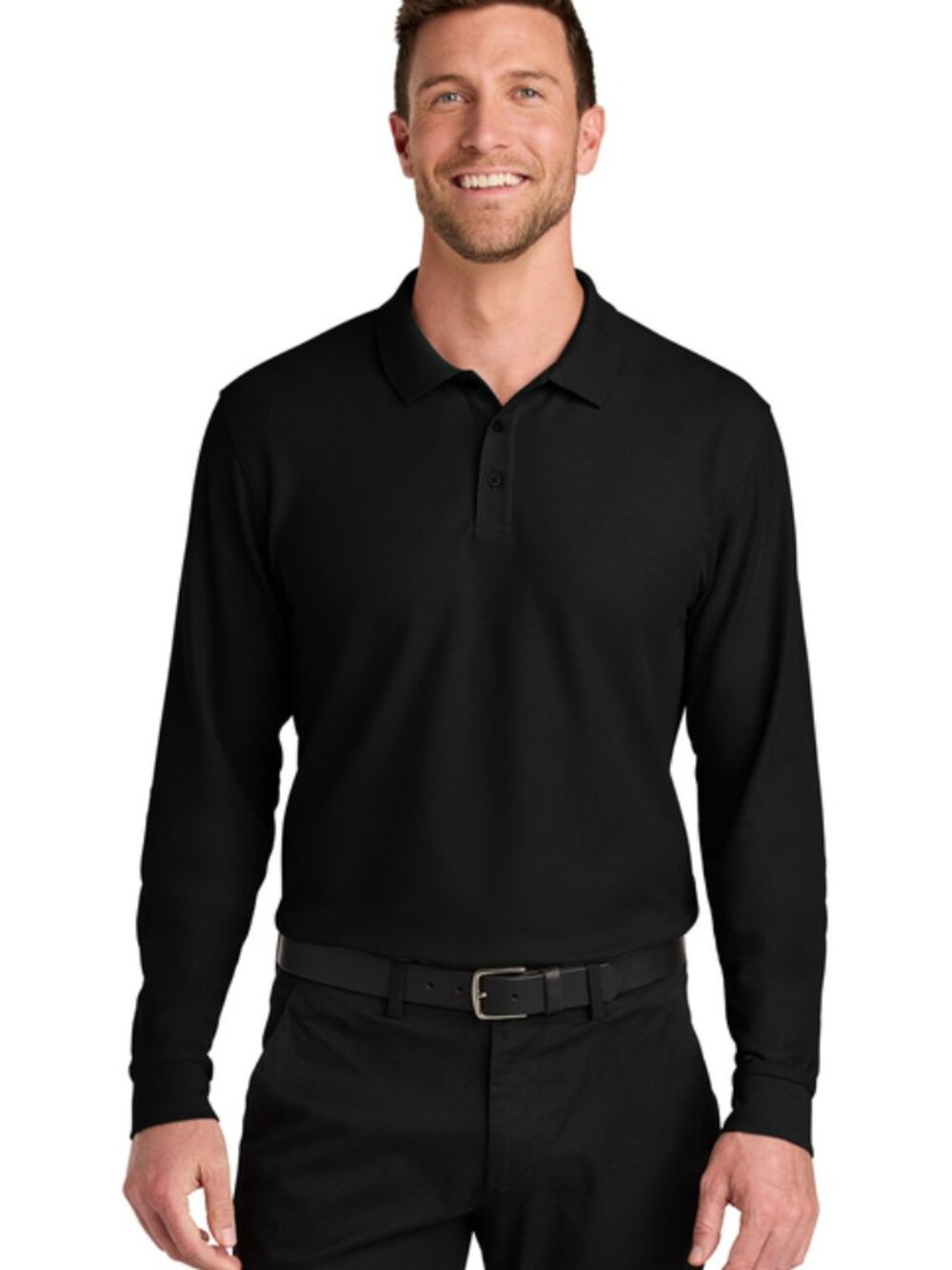 K200LS Port Authority® Wearever Signature Pique Long Sleeve Polo: NEW